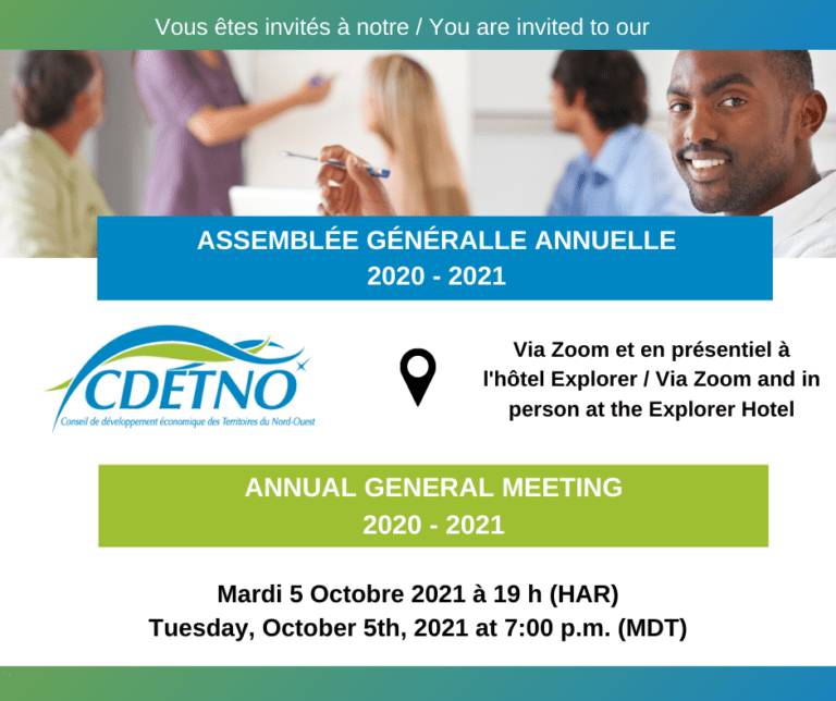 Assemblée générale annuelle du CDÉTNO