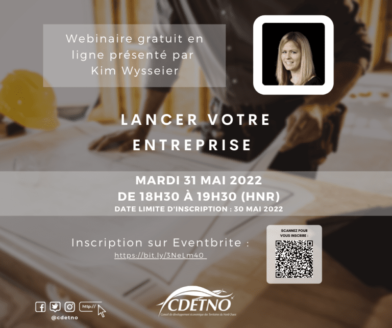 Webinaire : Lancer votre entreprise