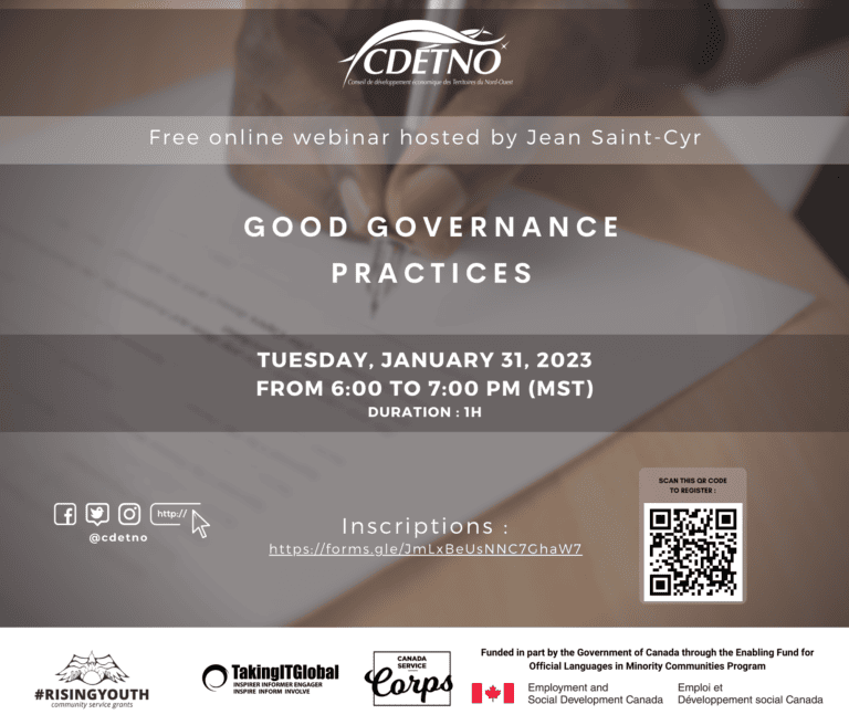 Webinar: Good Governance Practices